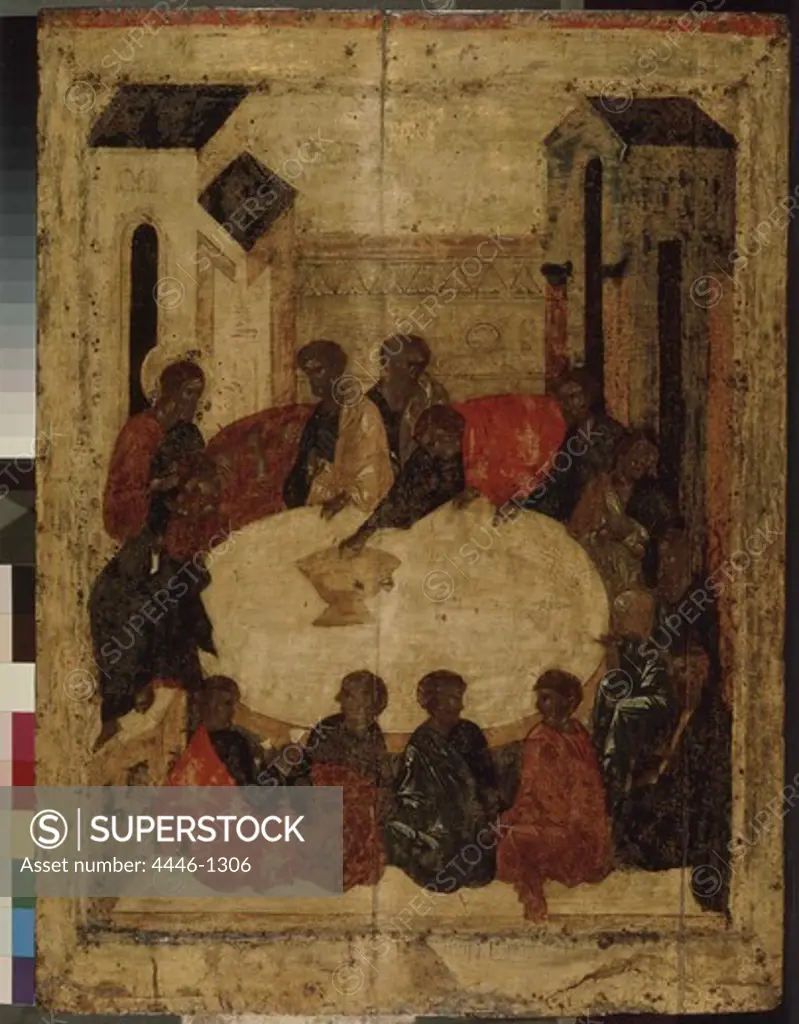Lord's Supper, tempera on wood, Museums of Moscow, Kremlin