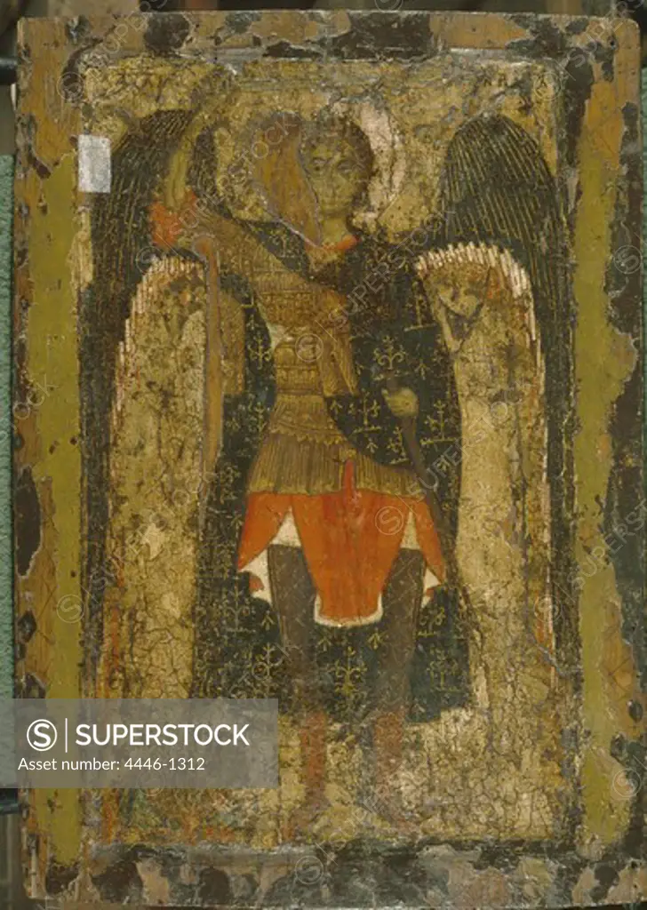 Phenomenon of Archangel Michael to Joshua, early 13th Century, Assumption Cathedral of Moscow, Kremlin