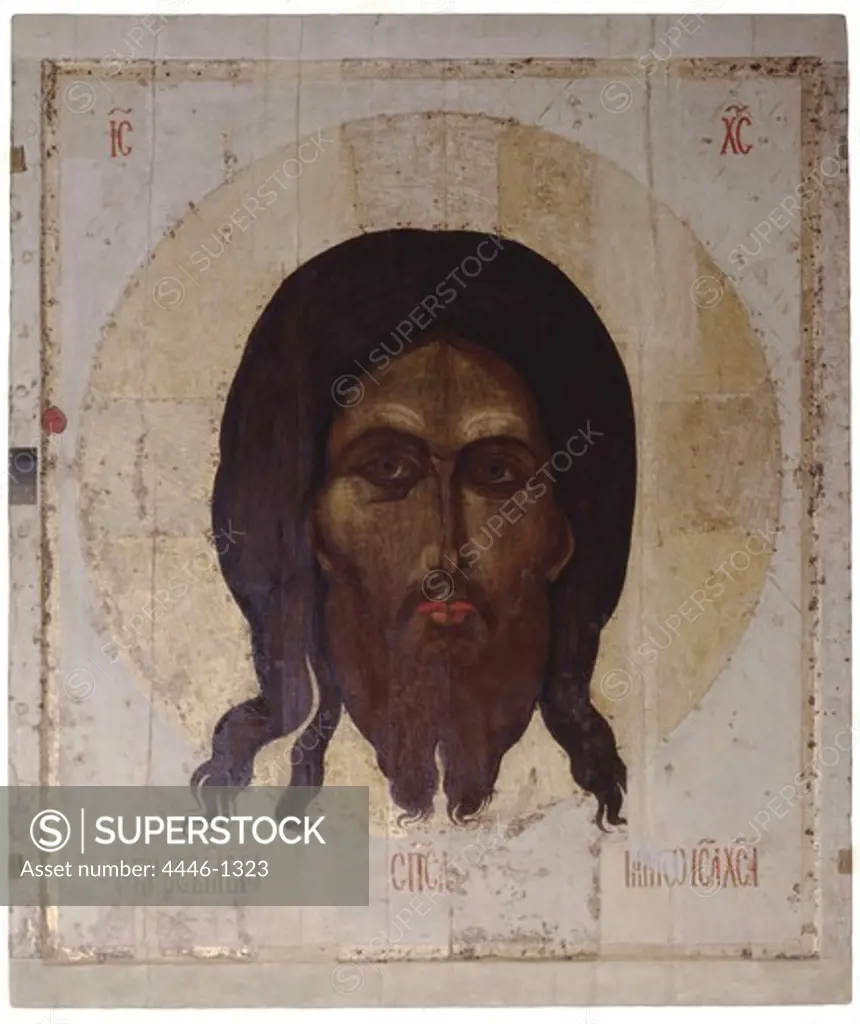 Vernicle, 14th Century, tempera on wood, Assumption Cathedral of Moscow, Kremlin