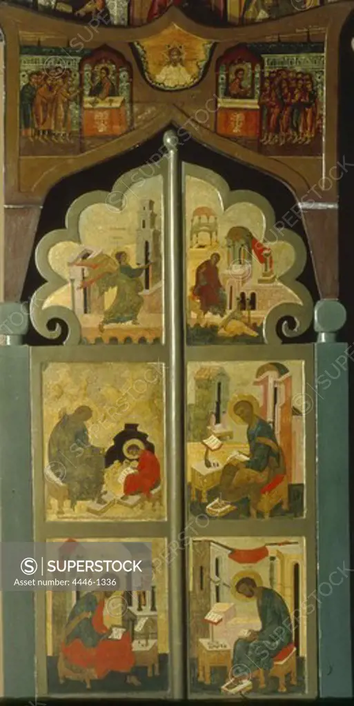 Iconostasis Royal Doors Deposition of Robe Church of Moscow, Kremlin