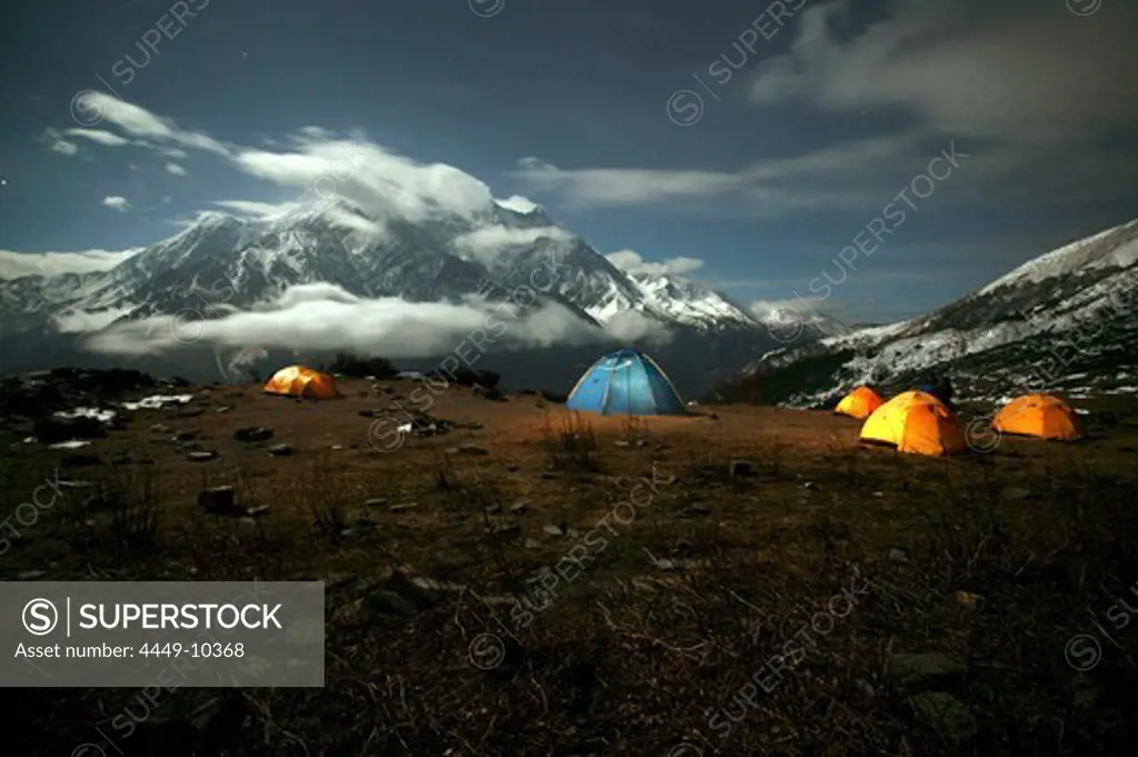 Basecamp, Dhaulagiri Mountain, Nepal, Asia