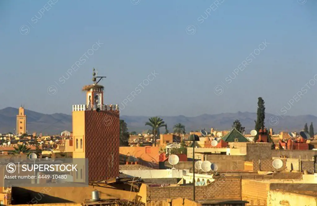View over Marrakesh, Skyline, Marrakesh, Morocco