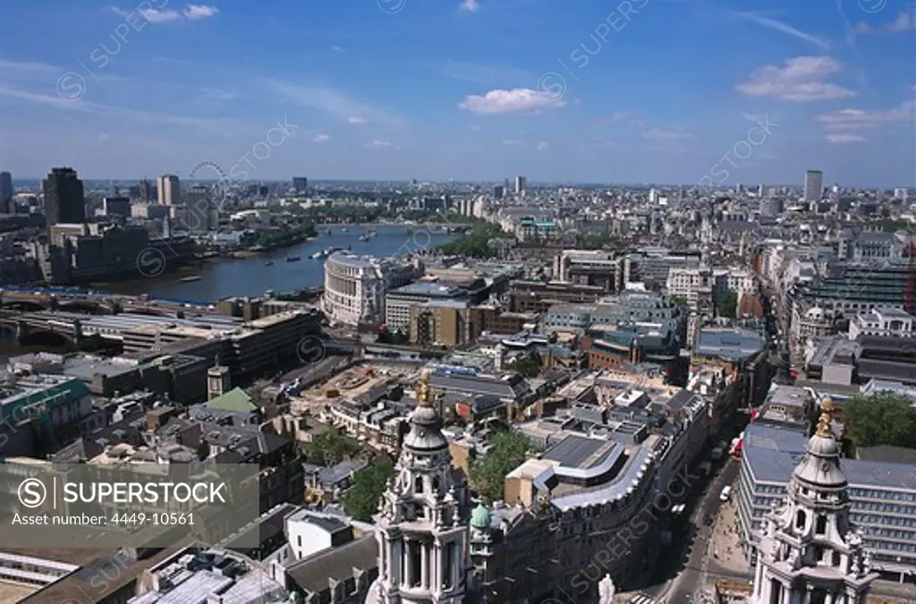 View from St.Pauls on London, London, England, Great Britain