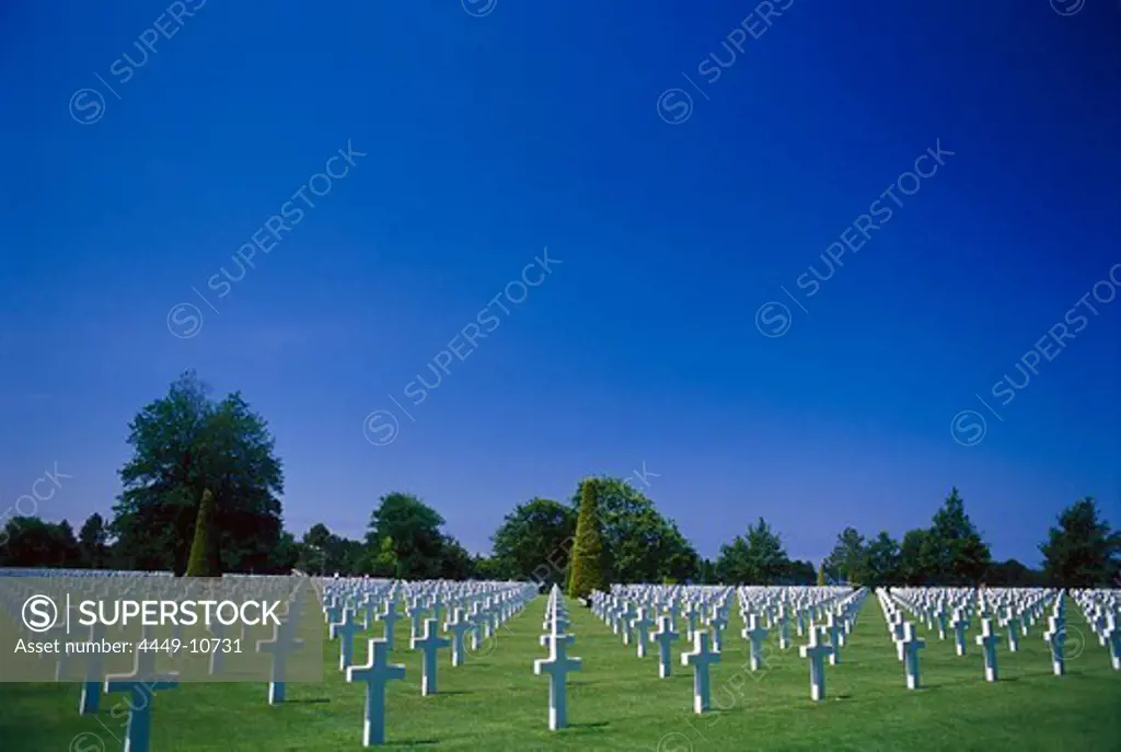 American military cemetery of Colleville-sur-Mer, Normandy, France