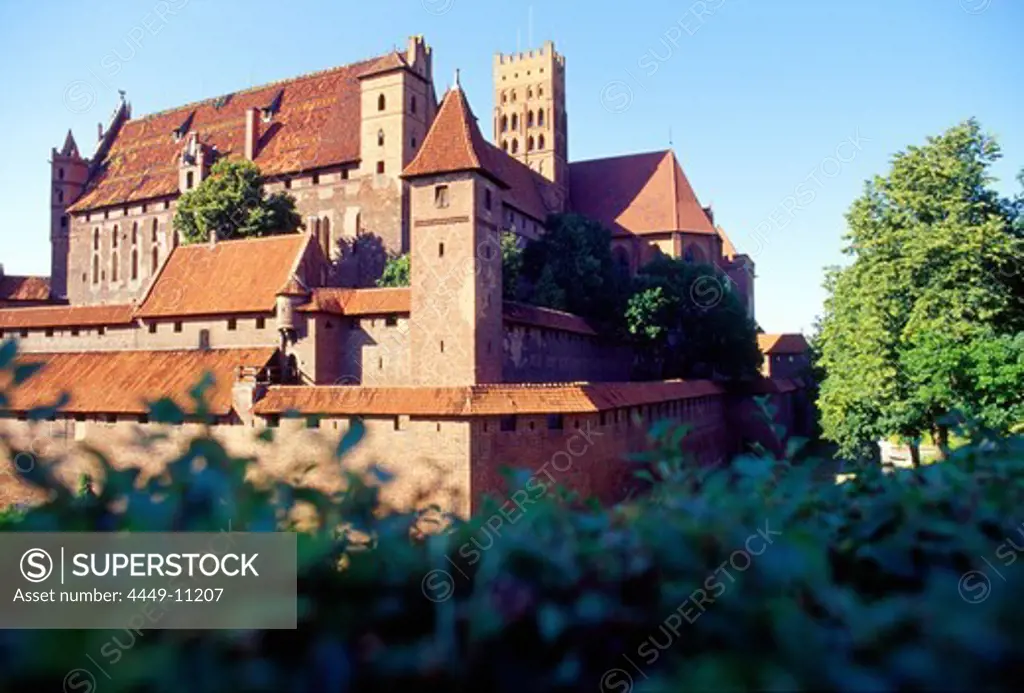 Castle in Malbork, Poland, Castle of the Teutonic Knights in Malbork (13th - 14th century), Poland