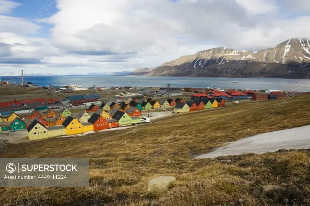 Longyearbyen, Adventfjorden, Spitsbergen, Norway