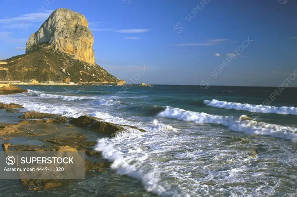 Penon de Ifach (325m), Playa Levante, Calpe, Province Alicante, Spain