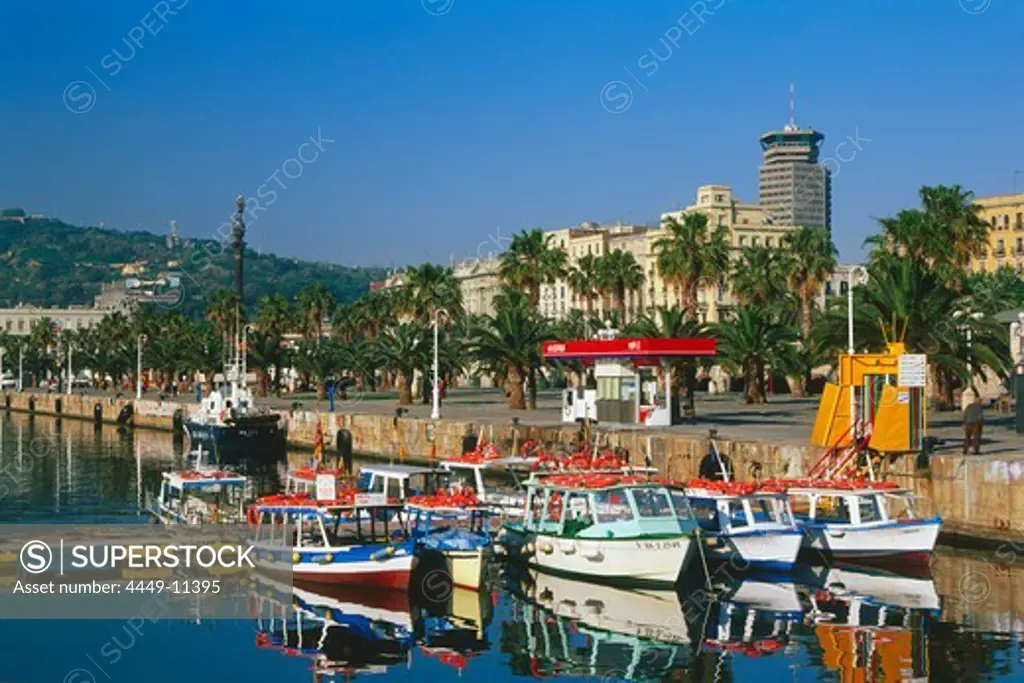 Harbour, Moll de la Fusta, Passeig de Colom, Barcelona, Catalonia, Spain