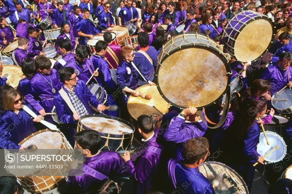 The drums of Calanda, Holy Week, Calanda, Province Teruel, Aragon, Spain