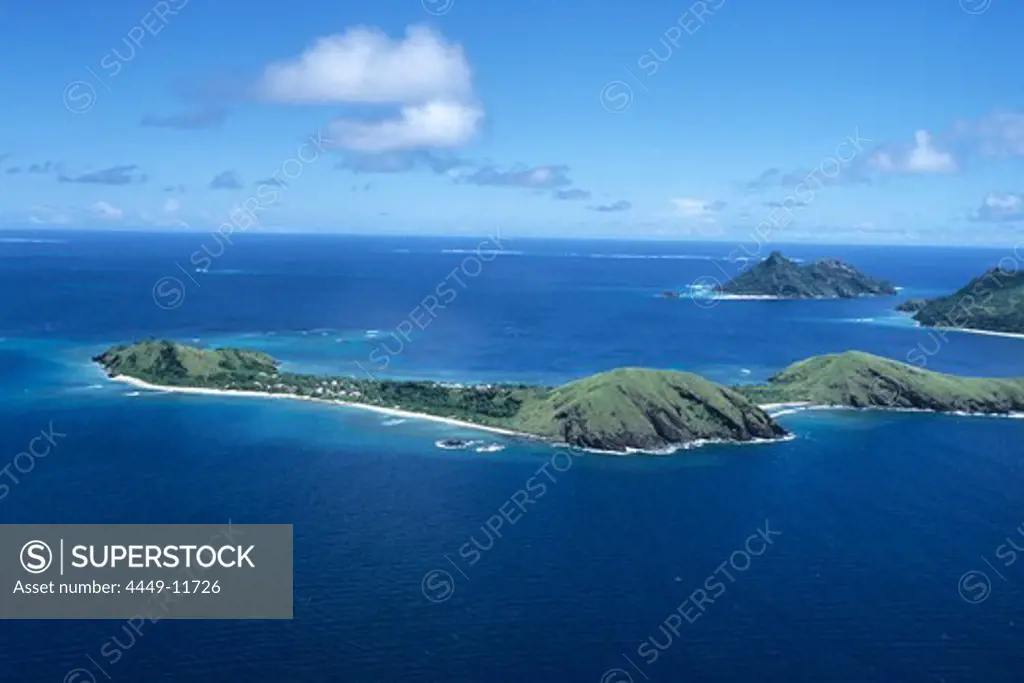 Aerial Photo of Yanuya Island, Mamanuca Islands, Fiji