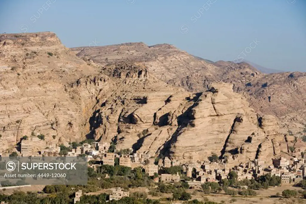 Rock Houses at Wadi Dhar, Yemen