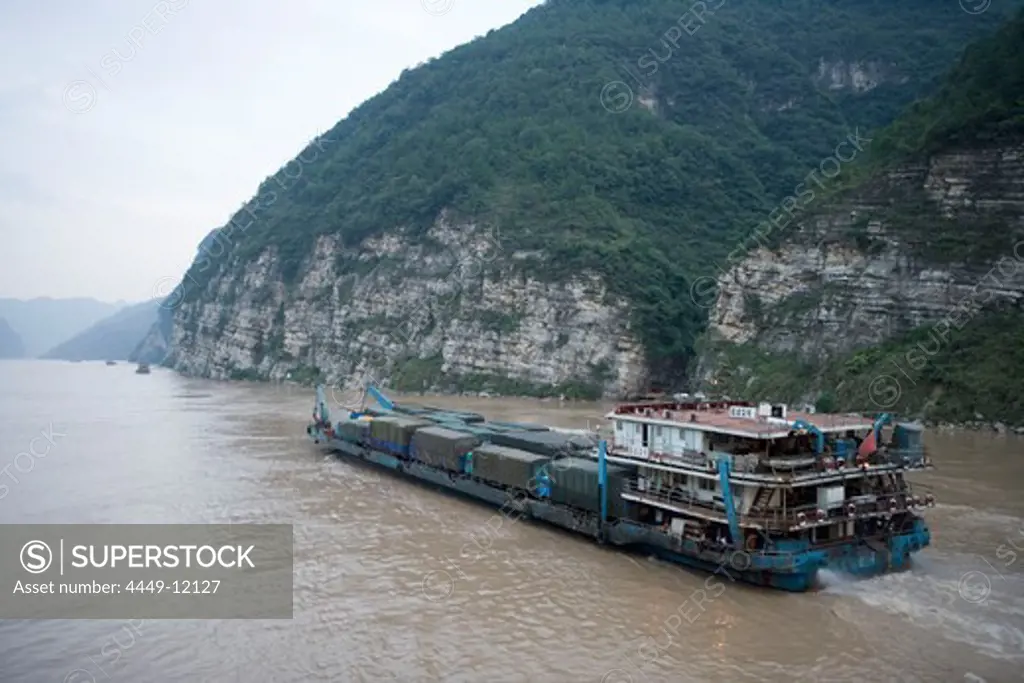 Yangtze Freighter, Yangtze River, Near Yichang, China