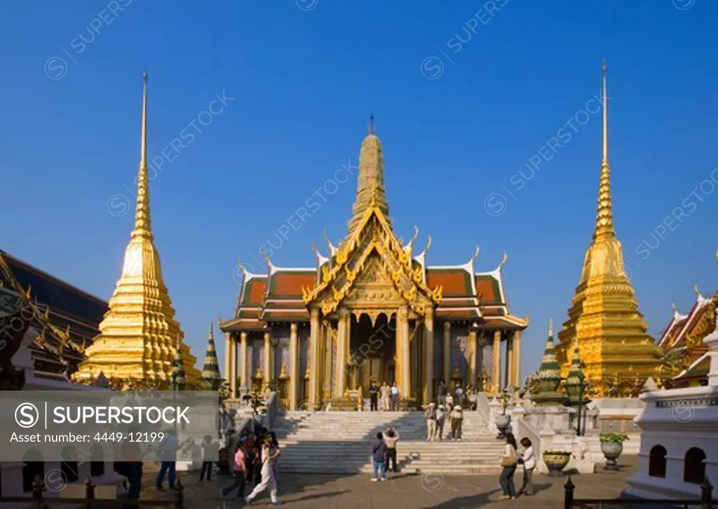 Prasat Phra Thep Bidon, Royal Pantheon, Wat Phra Kaew, the most important Buddhist temple of Thailand, Ko Ratanakosin, Bangkok, Thailand