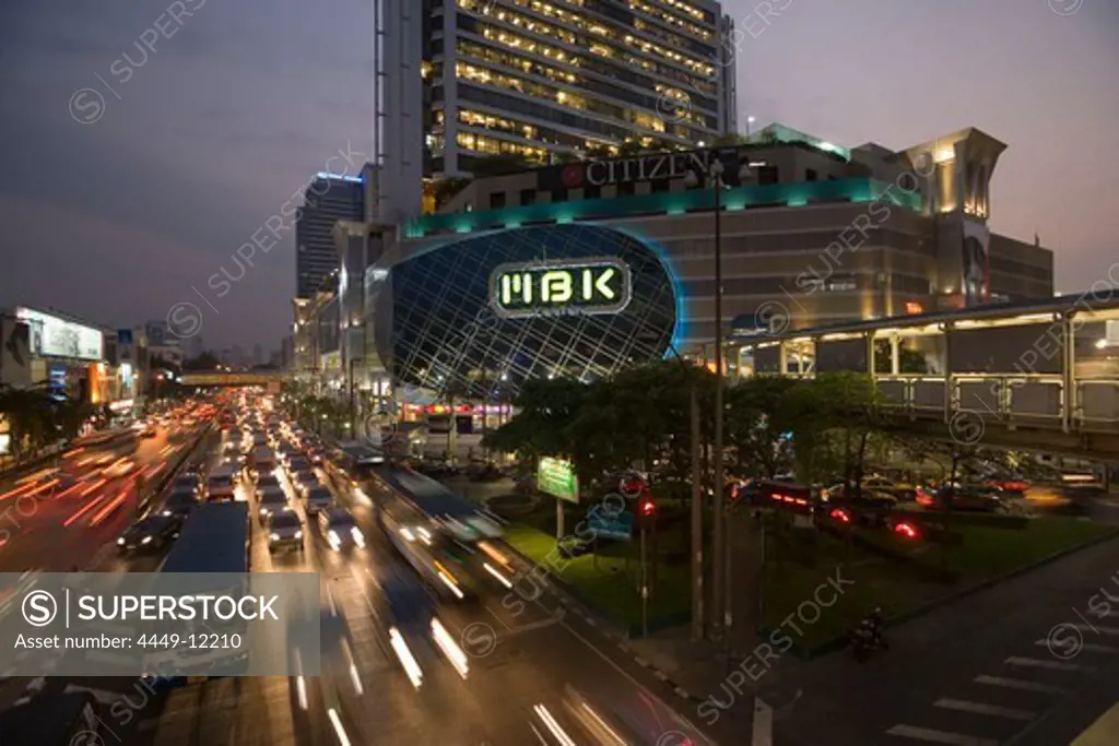 MBK Shopping Center at night, Siam Square, Pathum Wan district, Bangkok, Thailand