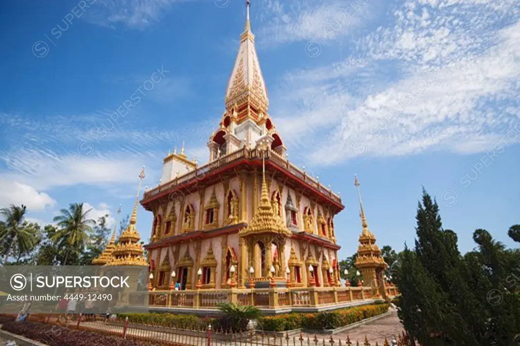 Chedi, Wat Chalong, Phuket, Thailand