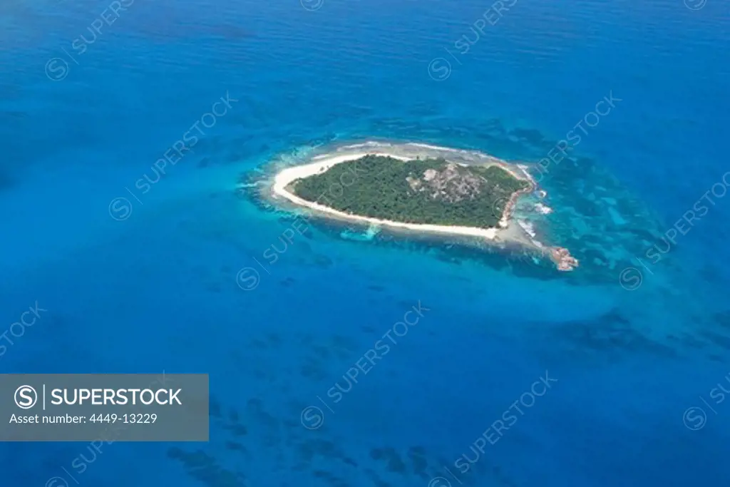Aerial Photo of Cousin Island Special Reserve, Cousin Island, Seychelles