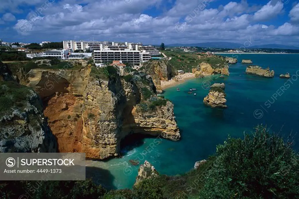 Cliffs at Praia da Dona Ana, Baia de Lagos, Algarve, Portugal