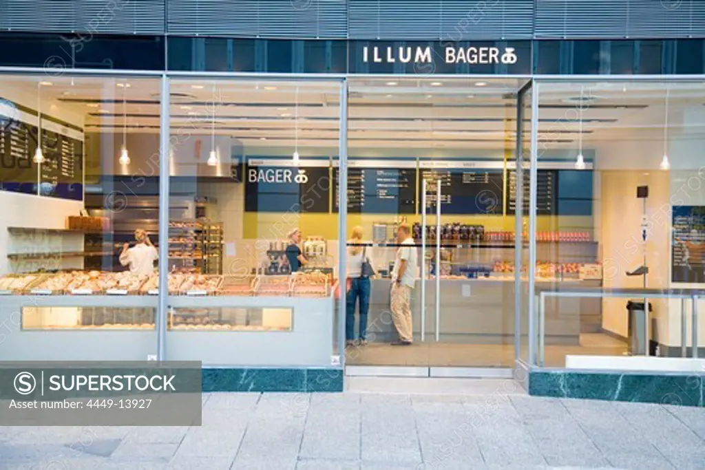Bakery in the traditional design department store Illums Bolighus, Copenhagen, Denmark