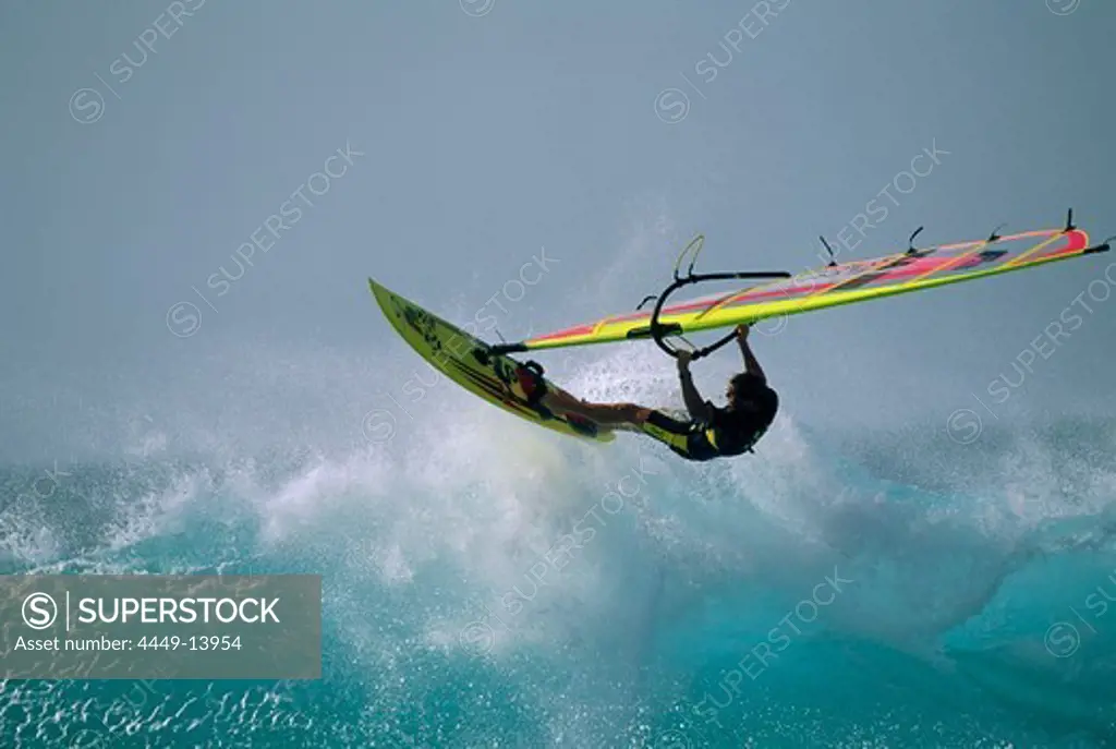 Windsurfer in action, windsurfing, Sport