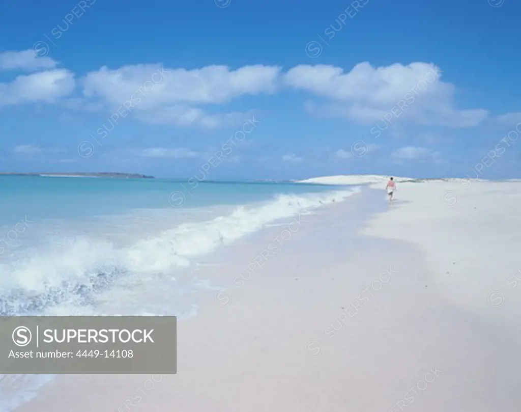 Praia da Chave, uninhabited beach south of Sal Rei, Boa Vista Island, Cape Verde Islands, Capo Verde, Africa