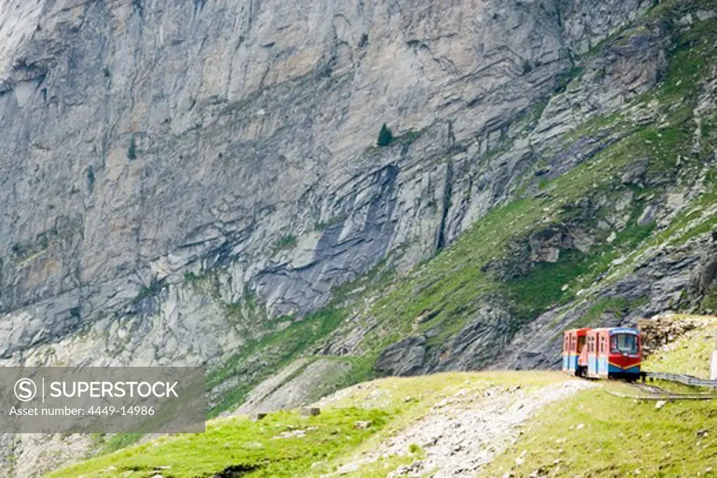 Narrow-gauge railway Reisseckbahn (high-altitude alpine railway of Austria) on the way, Kolbnitz, Carinthia, Austria
