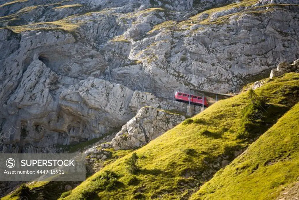 Pilatus Railway, Pilatus (2132 m), Alpnachstad, Canton of Obwalden, Switzerland