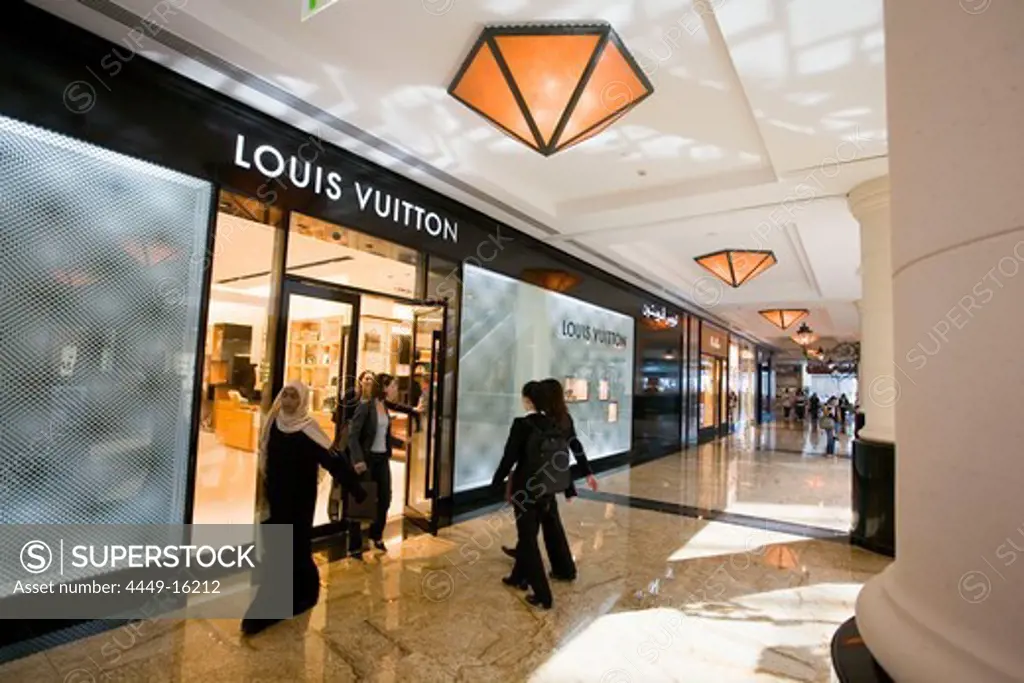Dubai Mall of Emirates shopping mall Louis Viutton, arab women
