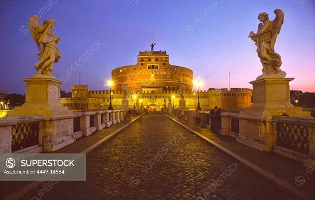 Italien, ItalienLY, Rome, Angel Castel bridge