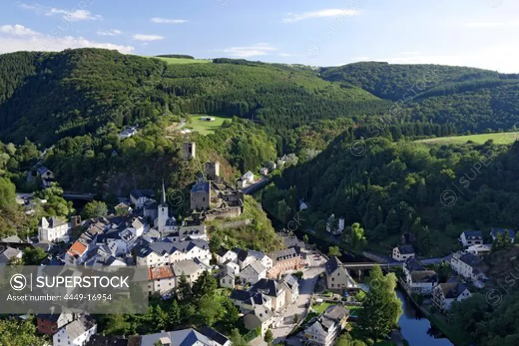The village of Esch-sur-Sure, Wiltz, Luxembourg