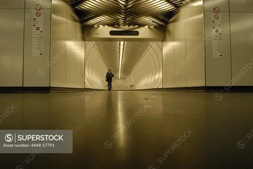 An underground station in Vienna, Austria