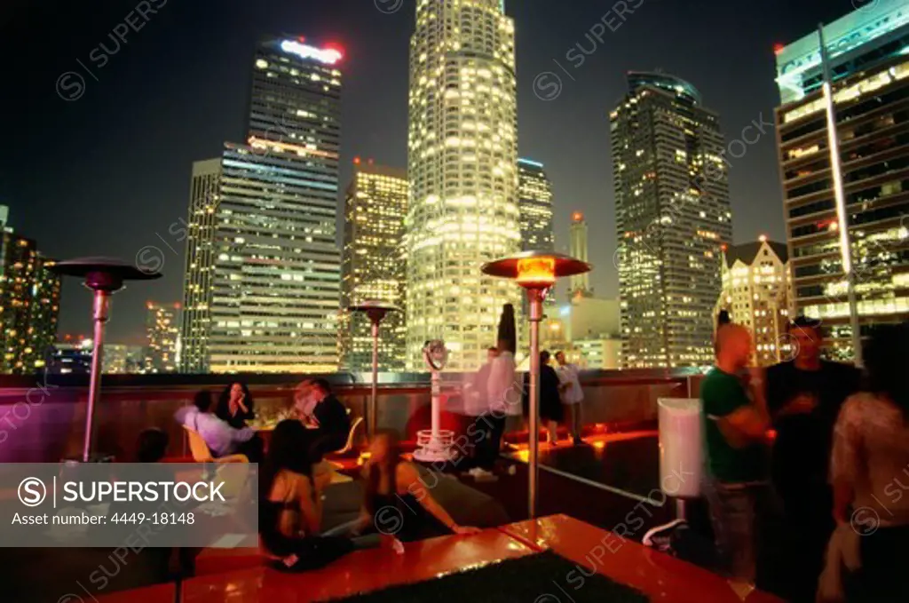 Rooftop Bar, Hotel The Standard, Downtown L.A., Los Angeles, California, USA