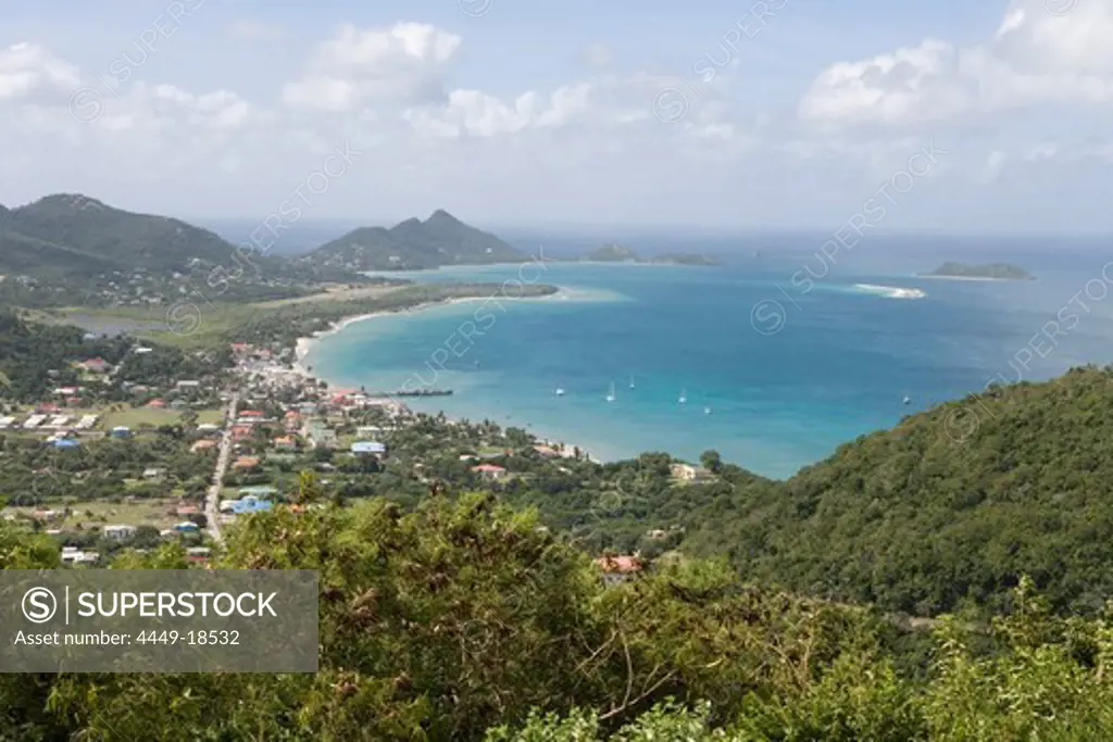 Hillsborough Bay, View from Princess Royal Hospital, Carriacou, Grenada