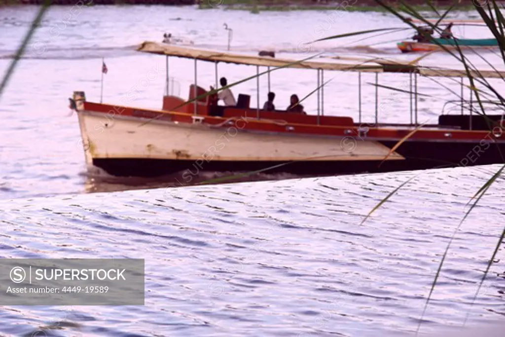Typical boat on the river Chao Phraya, Bangkok, Thailand, Asia