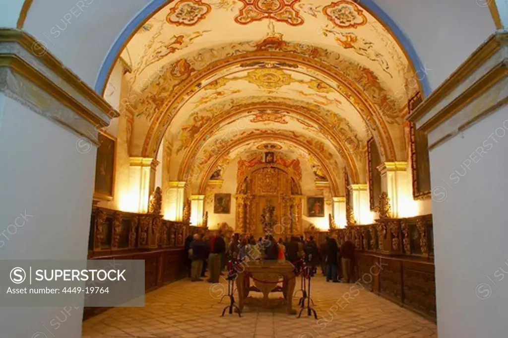 Interior view showing vestry, monastery, Monasterio de Yuso, San Millan de la Cogolla, La Rioja, Spain
