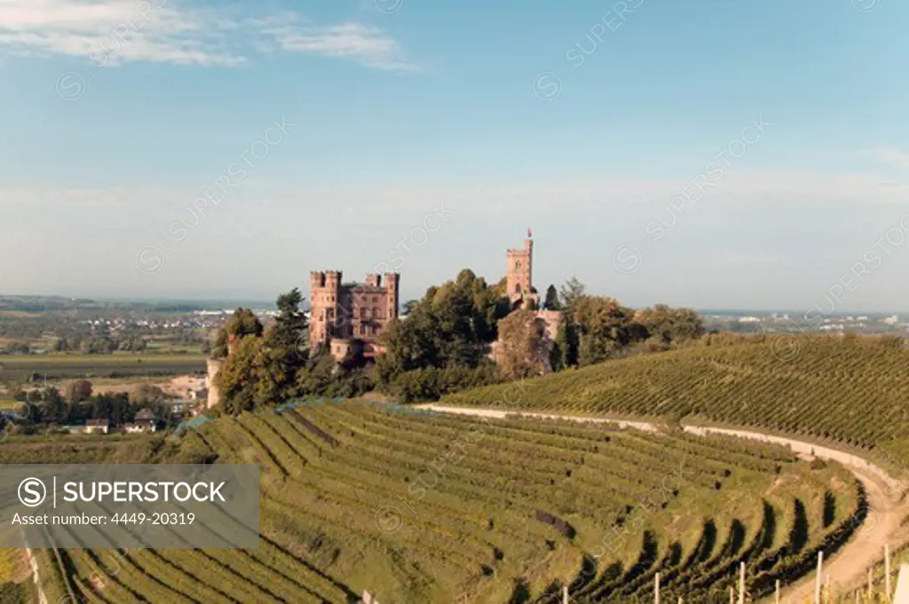 Ortenberg Castle with vintage, near Offenburg, Black Forest, Baden-Wuerttemberg, Germany