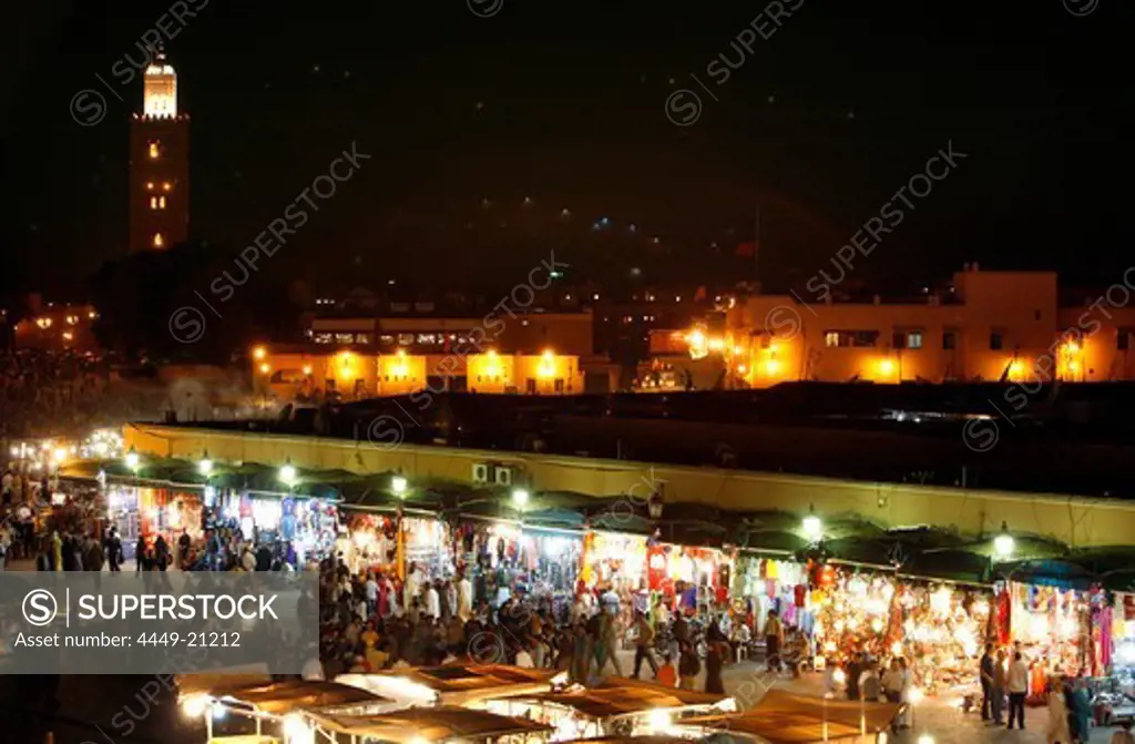 Jemaa El Fna city center, Marrakech, Morocco