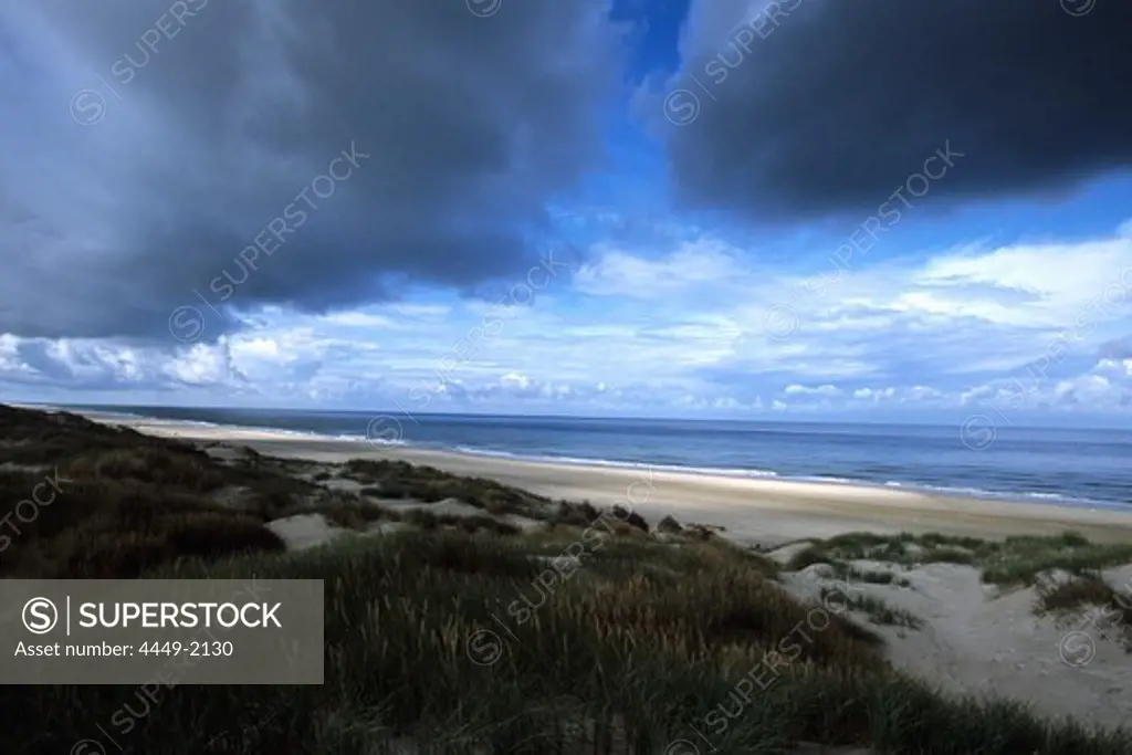 Dunes & Stormclouds, Near Borsmose, Southern Jutland, Denmark
