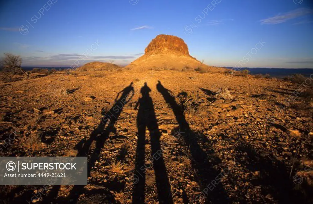 Shadows near the top of Mt. Chambers in the northern Flinders Ranges, South Australia, Australia