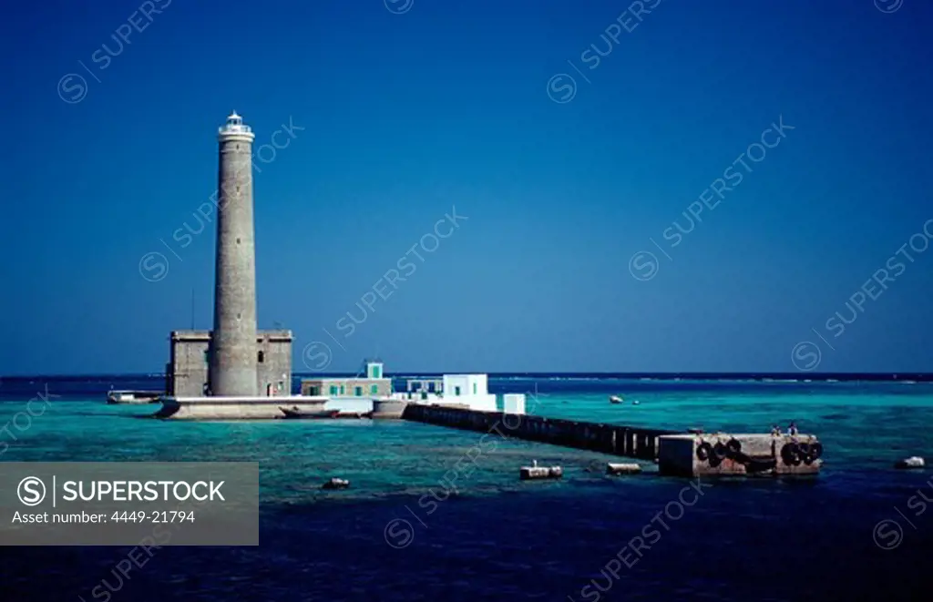 Sanganeb lighthouse, Sudan, Africa, Sanganeb reef, Red Sea