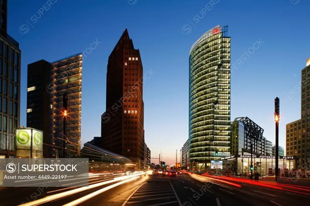 Berlin, Potsdamer Platz, Sony Center, DB tower