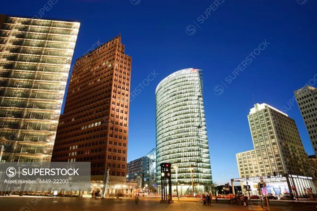 Berlin, Potsdamer Platz, Sony Center DB tower, Beisheim Center
