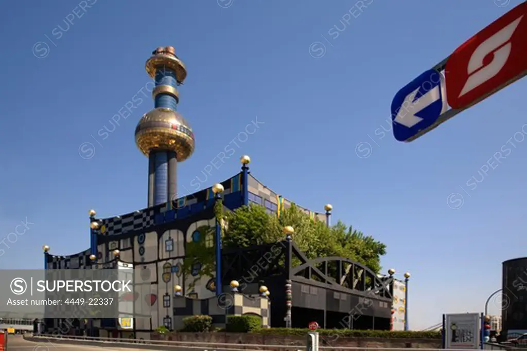 Vienna Spittel Hundertwasser building in Spittelau