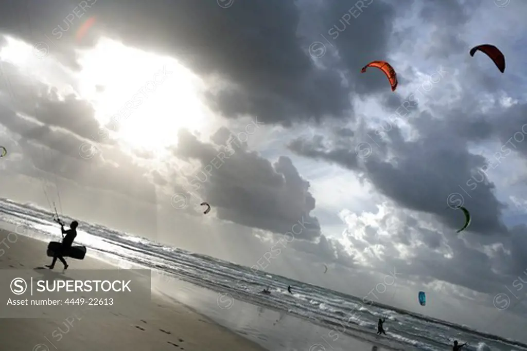 Kite surfing, Tel Aviv, Israel