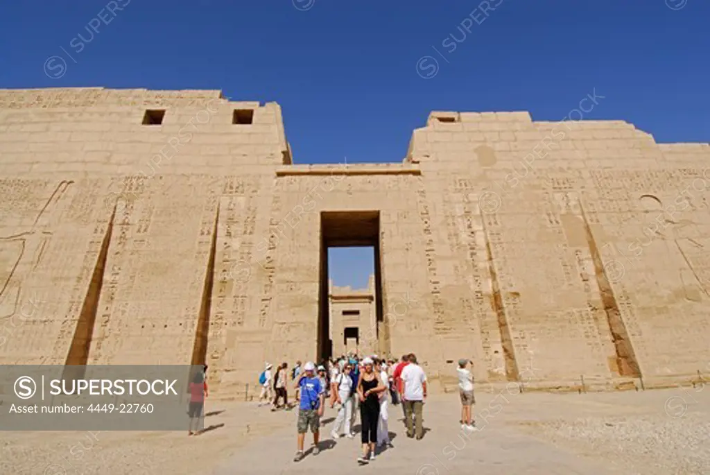Medinet habu Necropolis at western bank, Thebes, Egypt, Africa