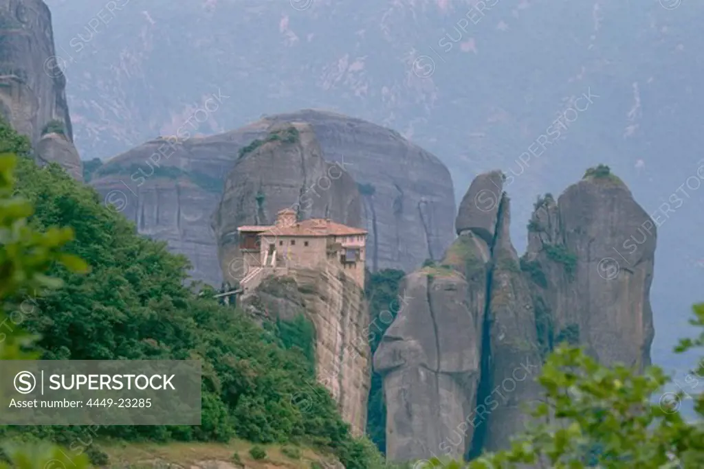 The Holy Monastery of Russanu in Meteora, Thessaly, Greece