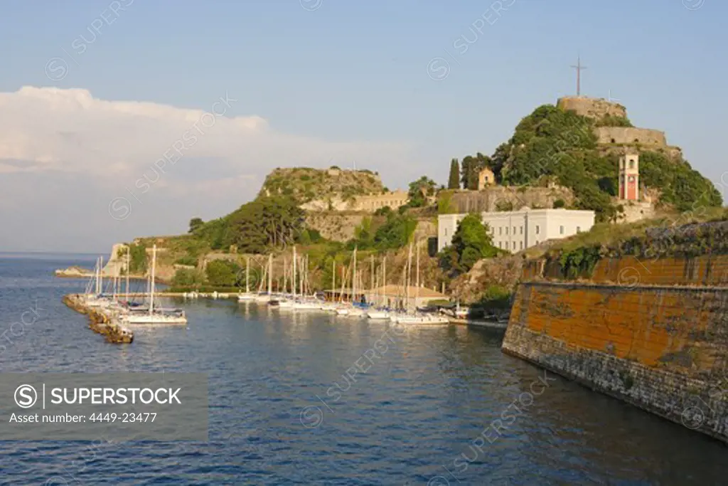 View of the old citadel of Corfu, Ionian Islands, Greece