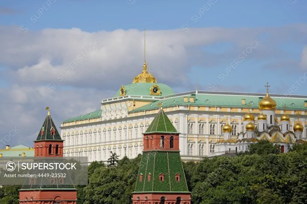 Grand Kremlin Palace and the Cathedral of the Annunciation, Moscow, Russia