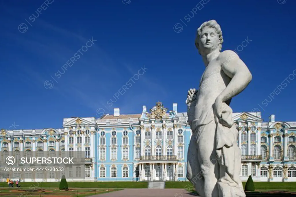 Catherine Palace in Tsarskoye Selo, 25 km south-east of St. Petersburg, Russia