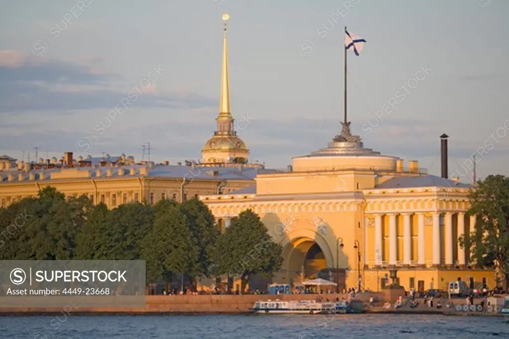Neva river and the Russian Admirality, Saint Petersburg, Russia