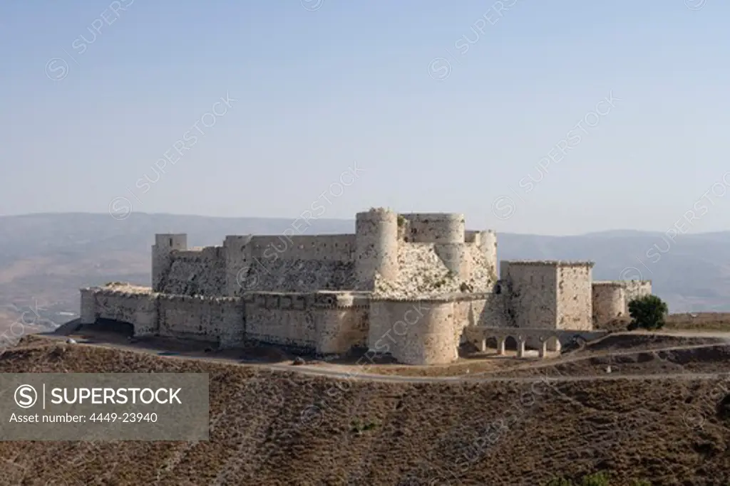 Krak des Chevaliers fortress, castle, Near Homs, Syria, Asia